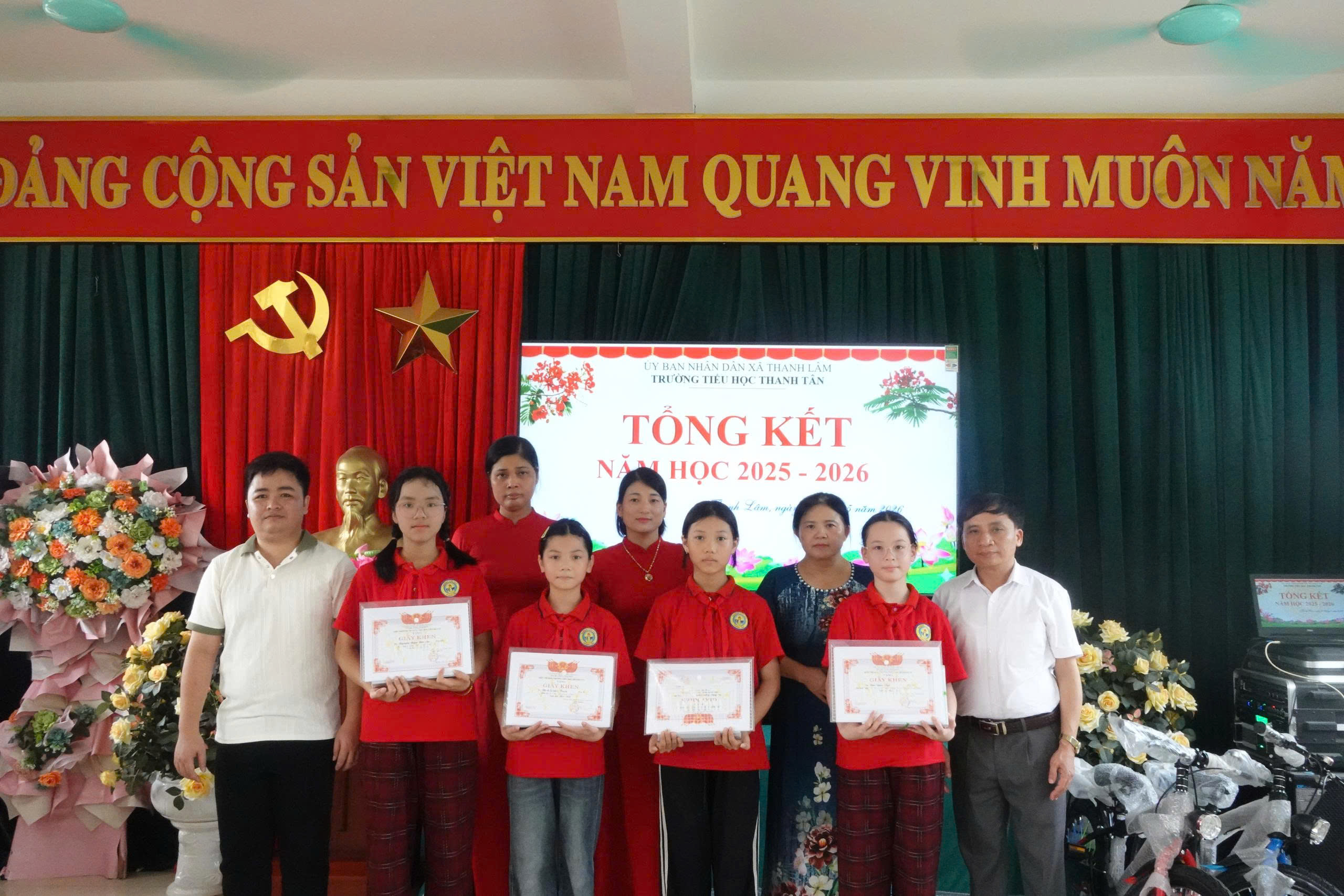 TRƯỜNG TIỂU HỌC THANH TÂN TỔ CHỨC LỄ TỔNG KẾT NĂM HỌC VÀ TUYÊN DƯƠNG KHEN THƯỞNG NĂM HỌC 2025 – 2026
